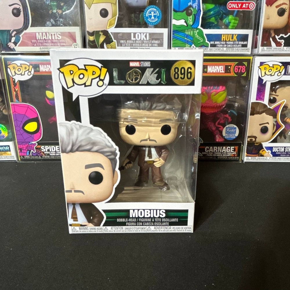 Funko Pop Marvel Loki Mobius 896 Vinyl Bobble-Head Figure Disney Plus MCU